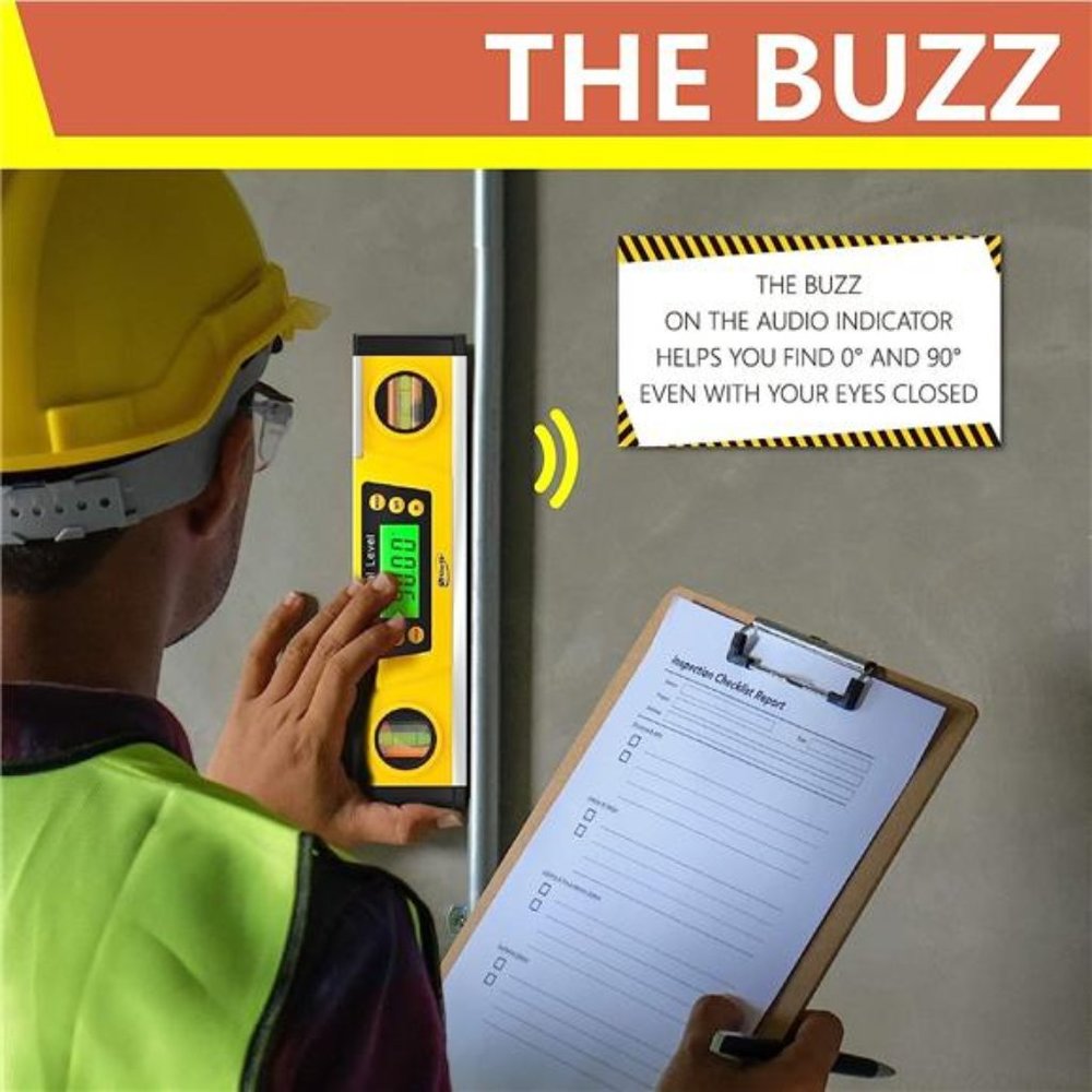 Digital Magnetic Level Tool-10Inch Torpedo Level and Protractor-Master Precision - Picture 3 of 6